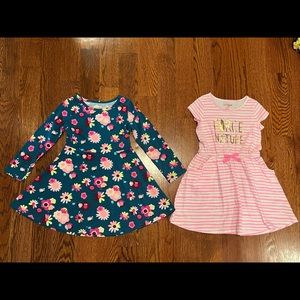 Girls pair of Cat & Jack Dresses - size 4/5